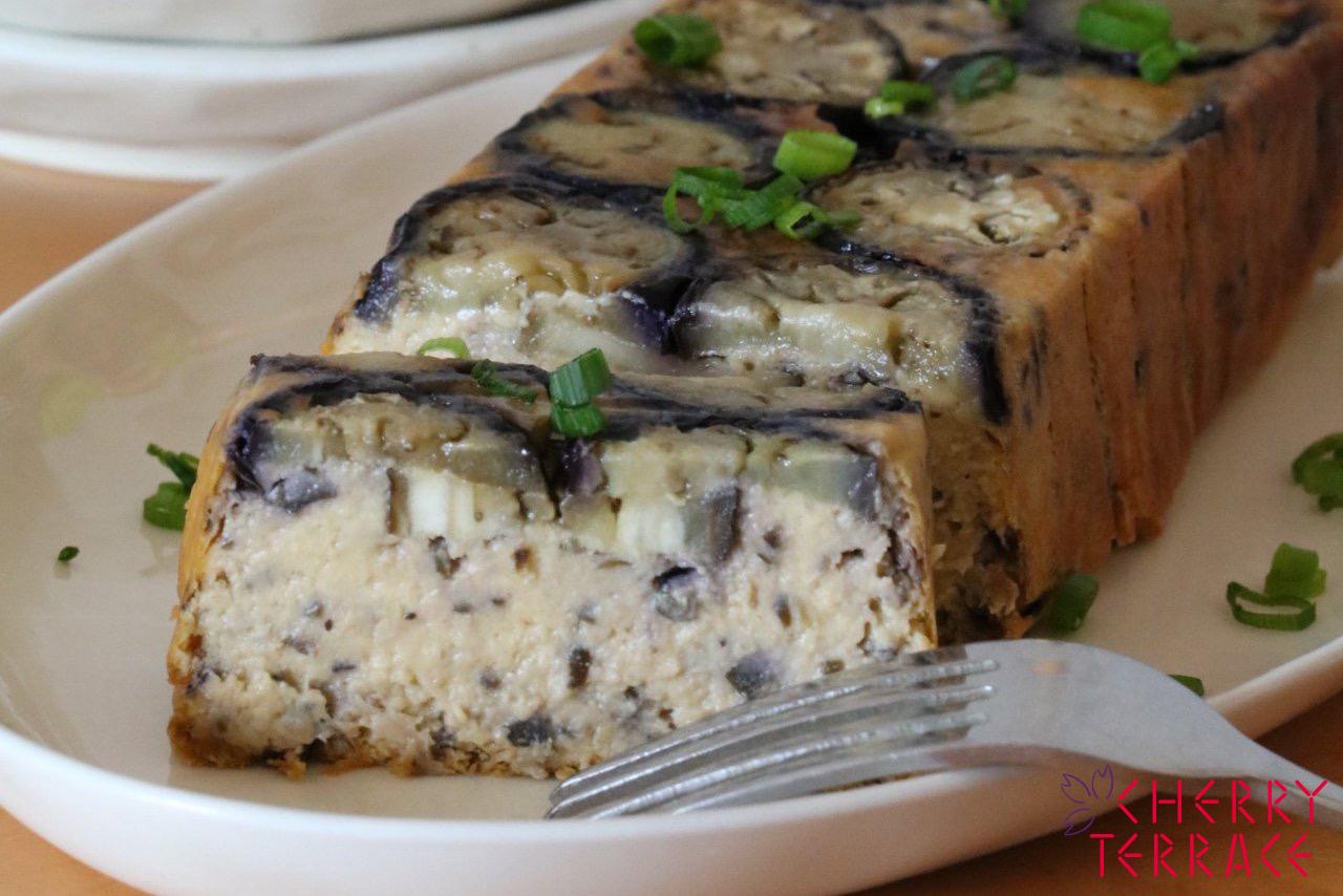 甘くない茄子のチーズケーキ E Gohan 甘くない茄子のチーズケーキ E Gohan