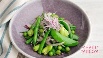 緑の豆のサラダ