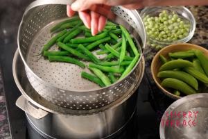 緑の豆のサラダ
