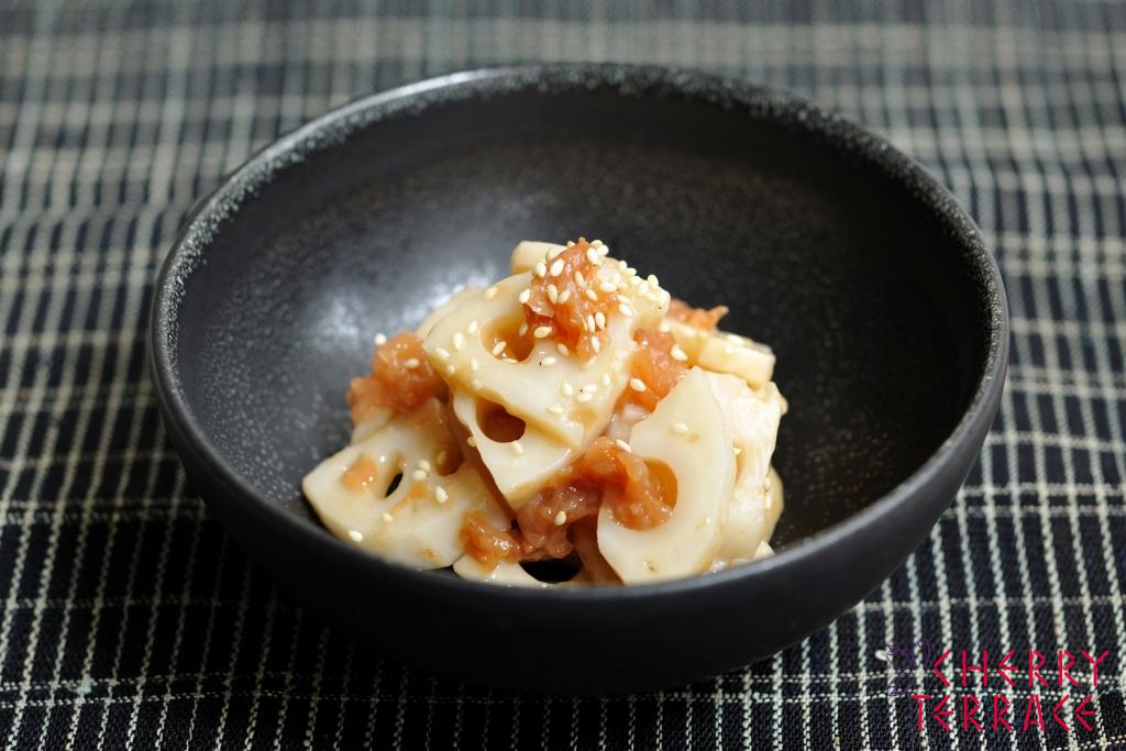 れんこんの梅肉和え