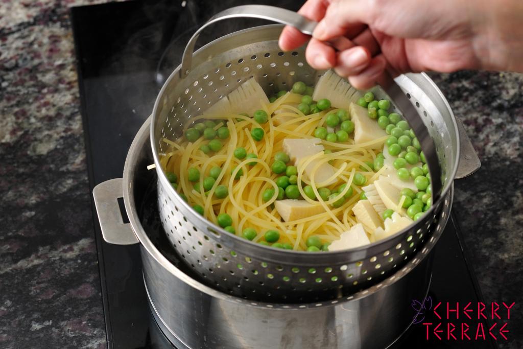 春野菜のスパゲッティ