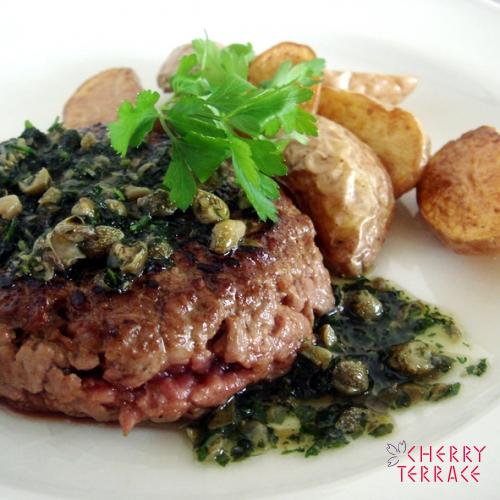 ステーク・アッシェ 粗挽き牛肉のステーキ | e-gohan