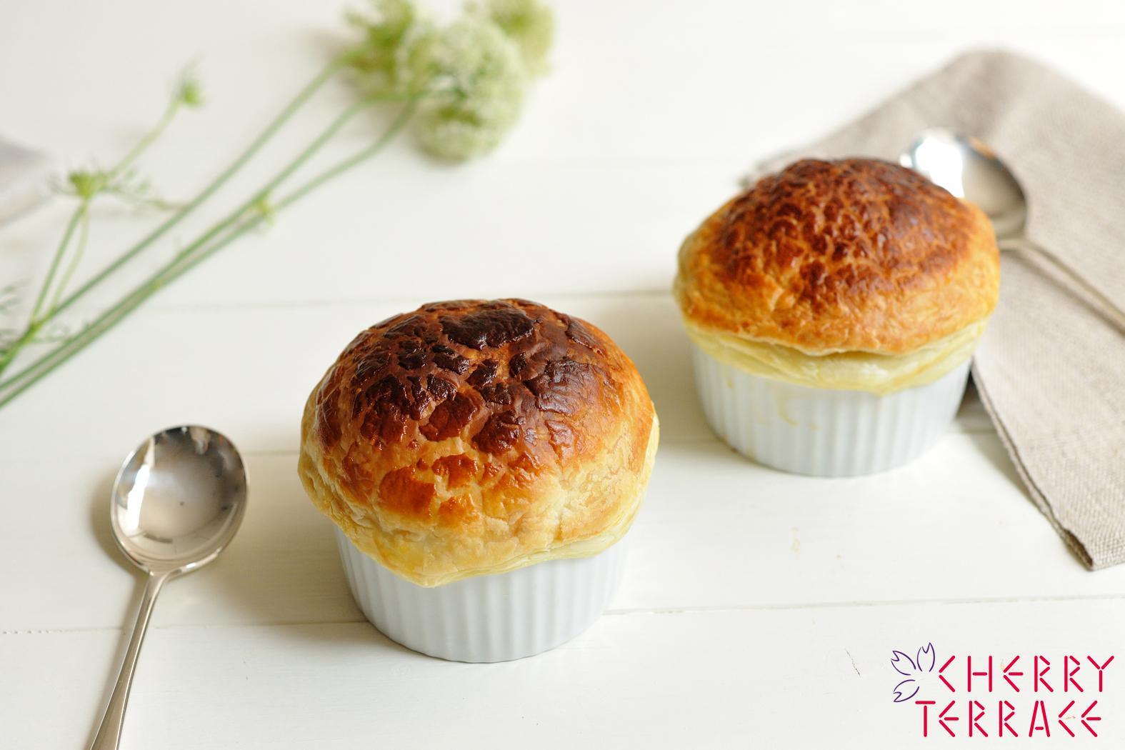 きのこのココット パイ包み