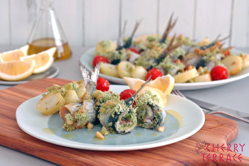 いわしのバジルパン粉焼き