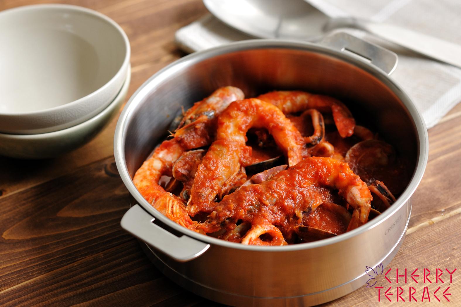 魚介のトマトソース煮