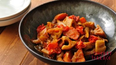 バルサミコ風味の根菜のラタトゥイユ