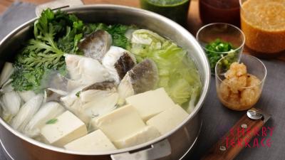 たらちり鍋と3種のたれ