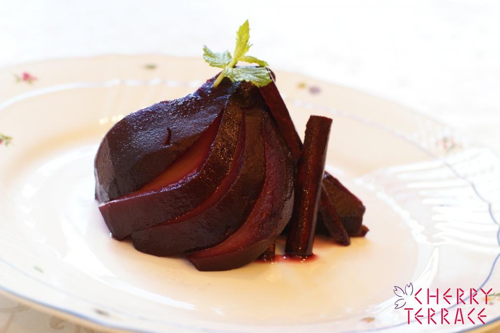 洋梨のコンポート