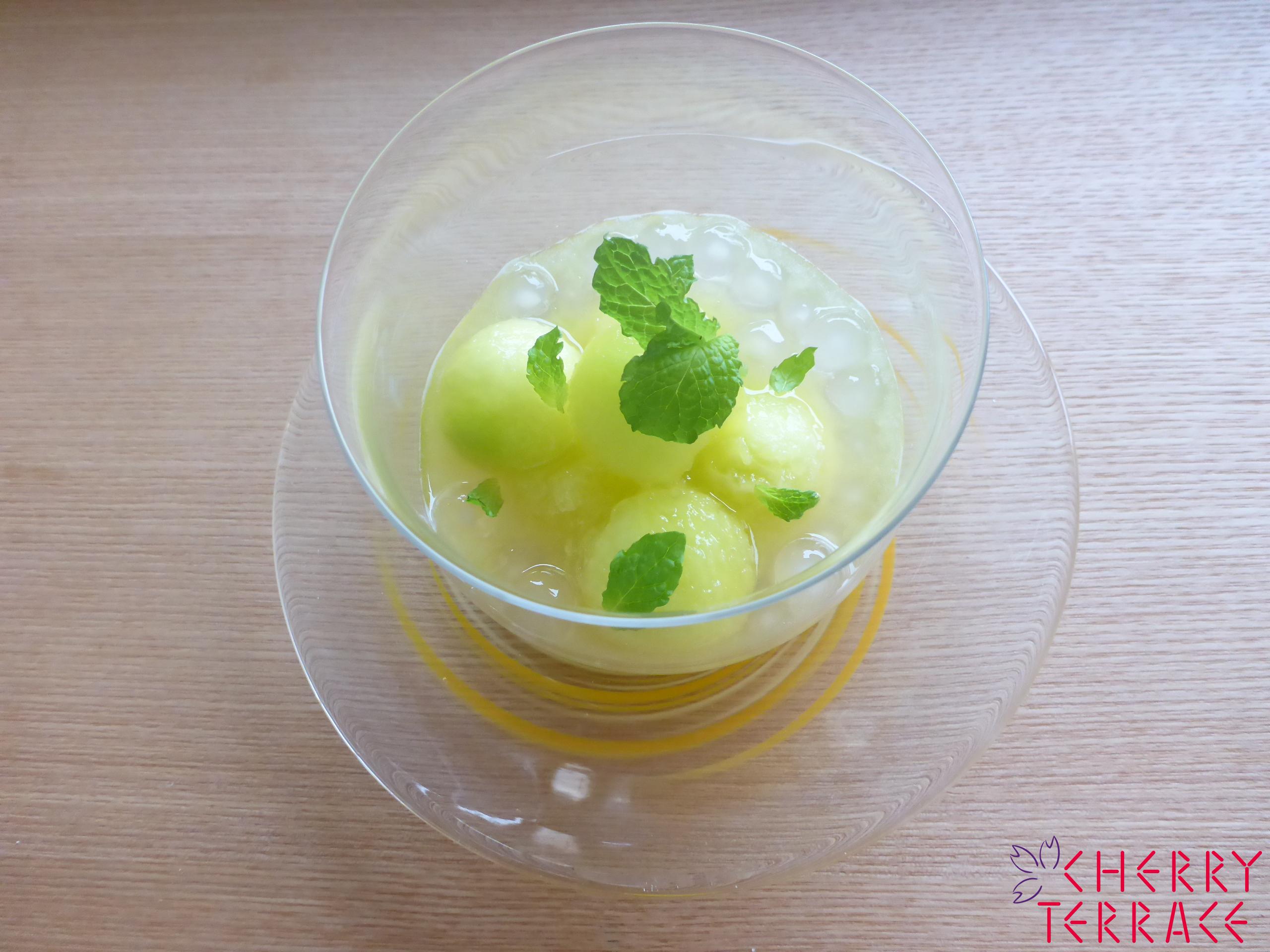 メロンとタピオカのカクテル ミント風味 E Gohan メロンとタピオカのカクテル ミント風味 E Gohan