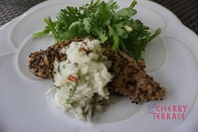 豚肉のキヌア焼き らっきょうソース