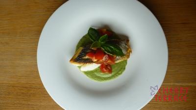 すずきのソテー オクラのソース