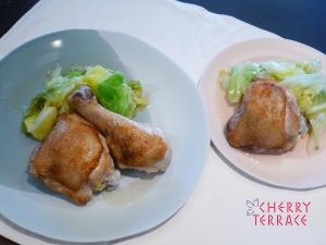 鶏肉とキャベツのブレゼ