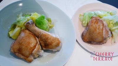 鶏肉とキャベツのブレゼ