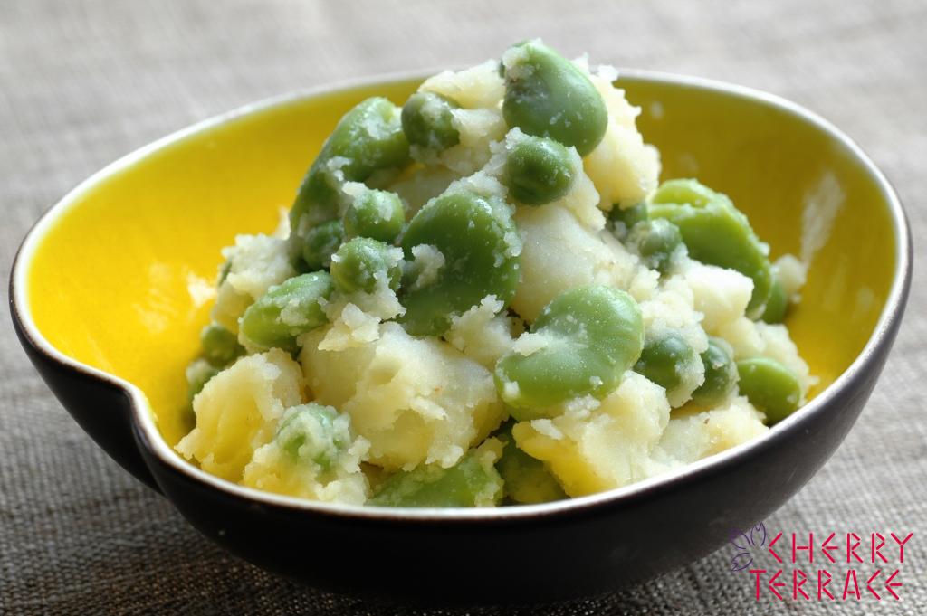 グリンピースとそら豆入りポテトサラダ