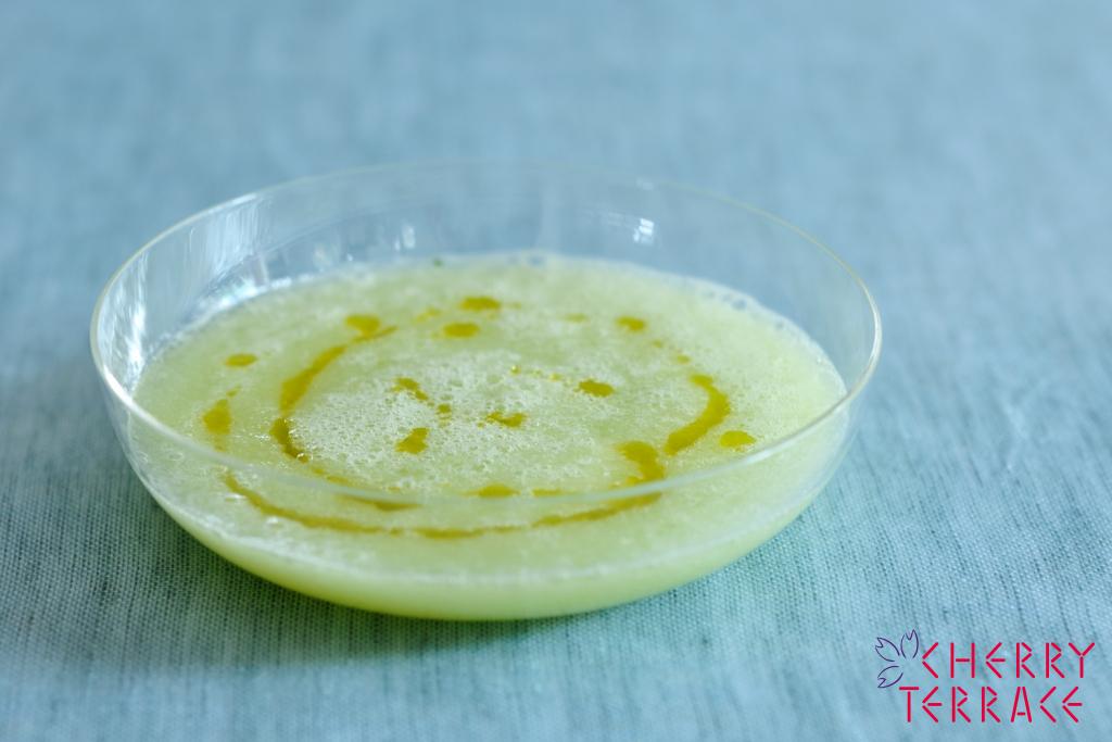 メロンと新しょうがのスープ