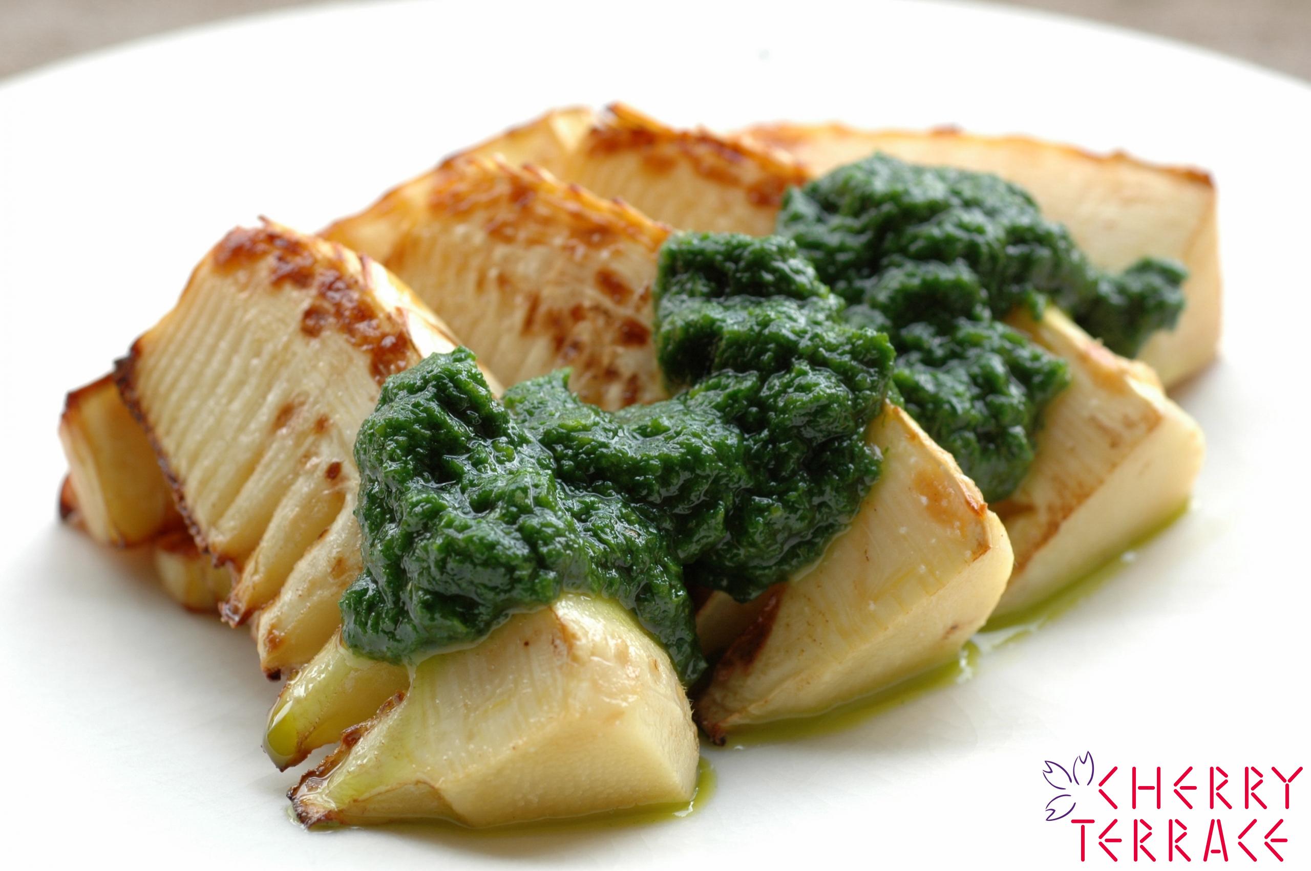 たけのこソテー グリーンソース