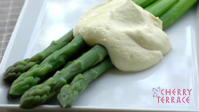 アスパラガスと豆腐マヨネーズ