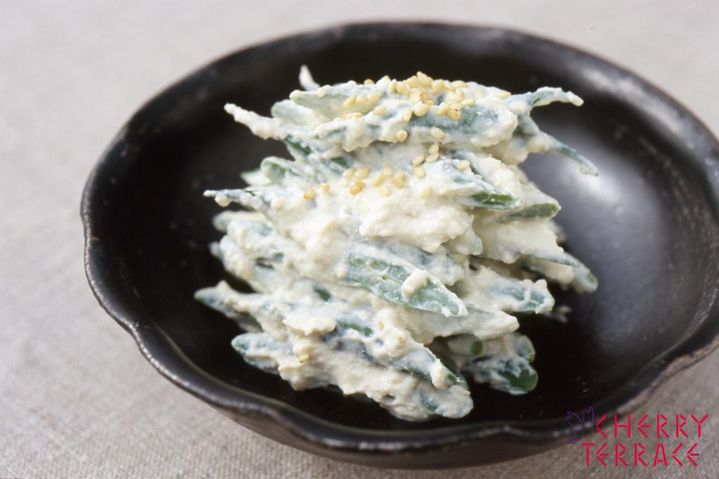 いんげんの白和え