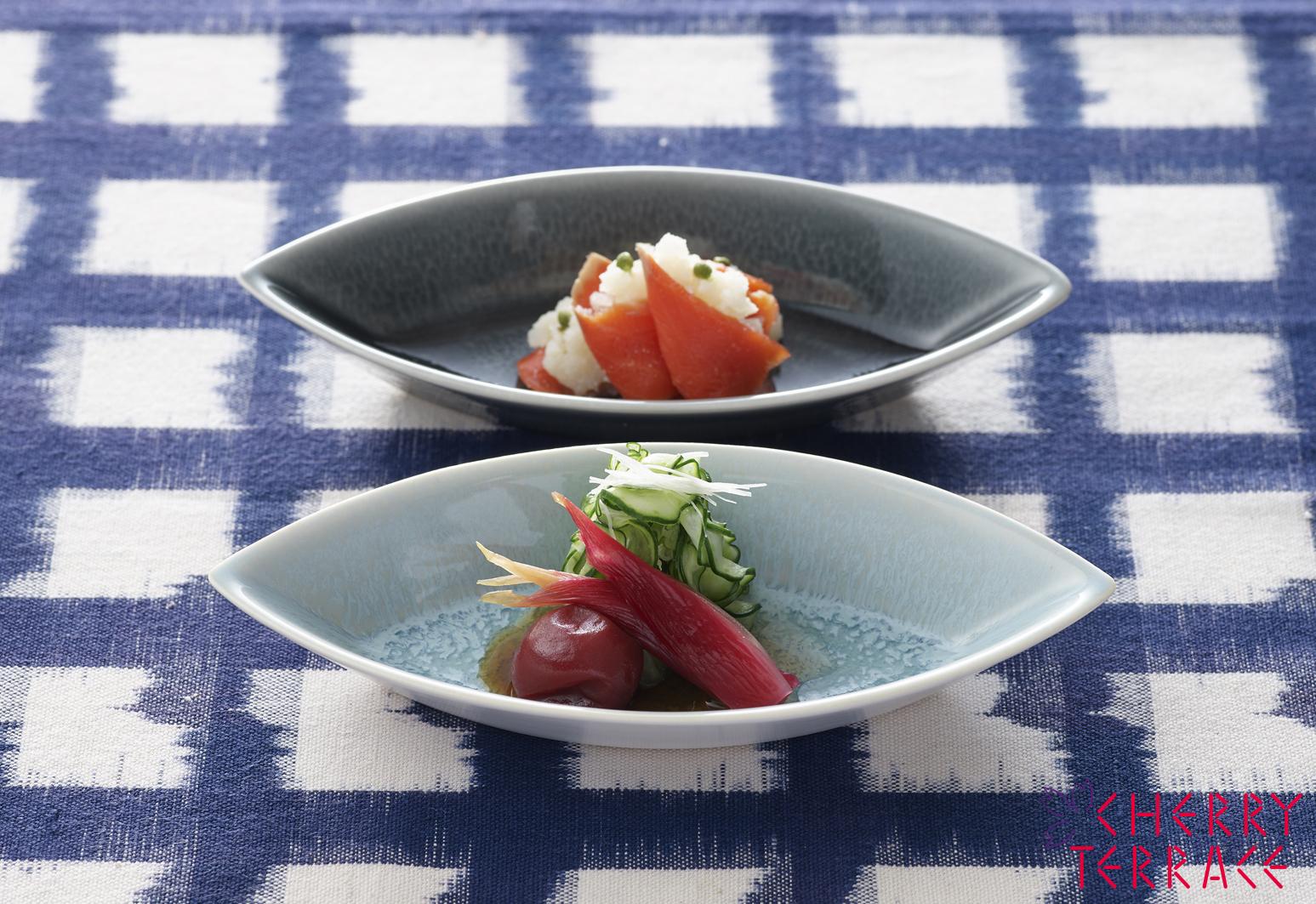 胡瓜と茗荷の甘酢漬けとバルサミコ梅干し E Gohan 胡瓜と茗荷の甘酢漬けとバルサミコ梅干し E Gohan