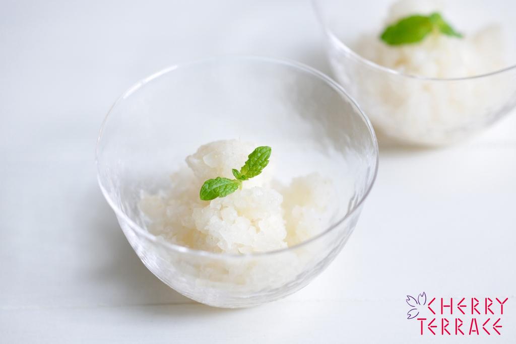 梨のシャーベット