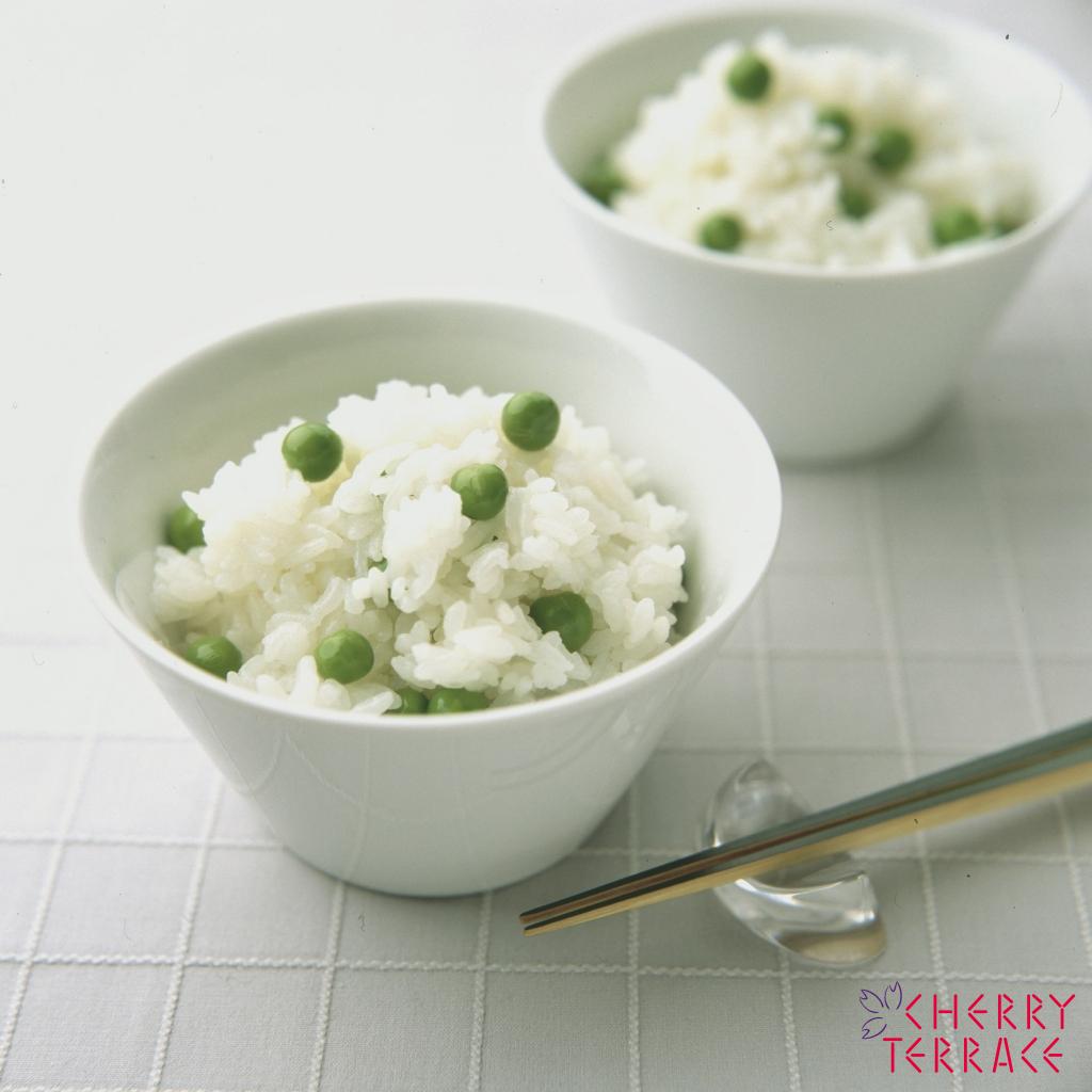 グリンピースごはん