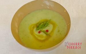 枝豆と冬瓜のスープ　ディル風味