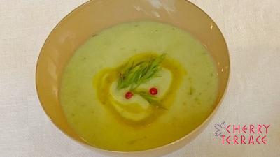 枝豆と冬瓜のスープ　ディル風味