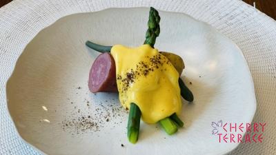 夏野菜とじゃがいものバイヨンソース エストラゴン風味