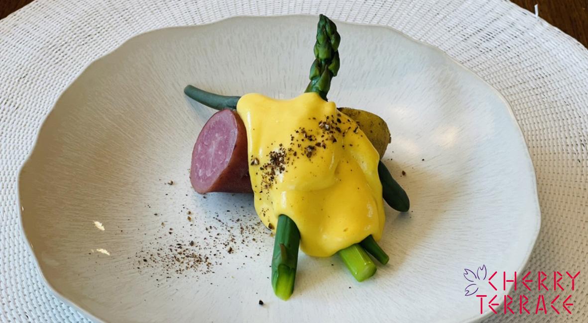 夏野菜とじゃがいものバイヨンソース　エストラゴン風味