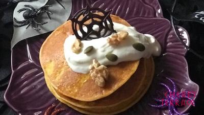 ハロウィンのかぼちゃの米粉パンケーキ