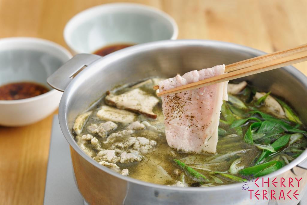 ウーロン茶の豚しゃぶ