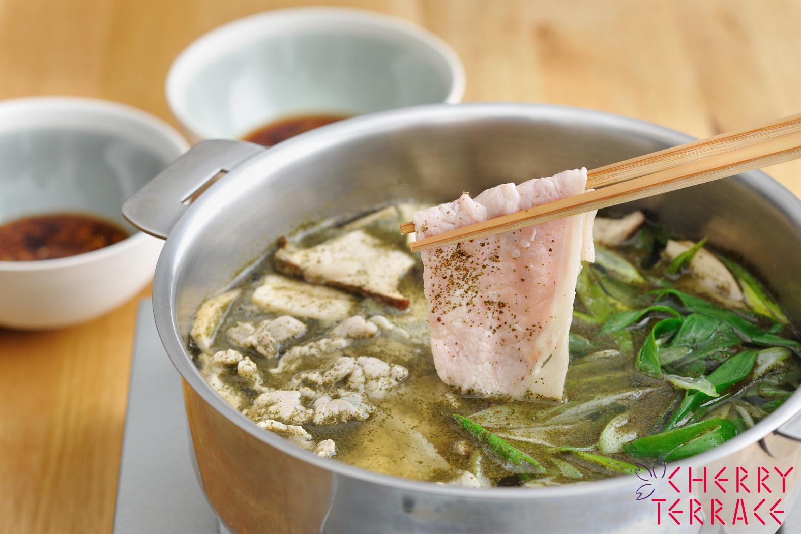 ウーロン茶の豚しゃぶ