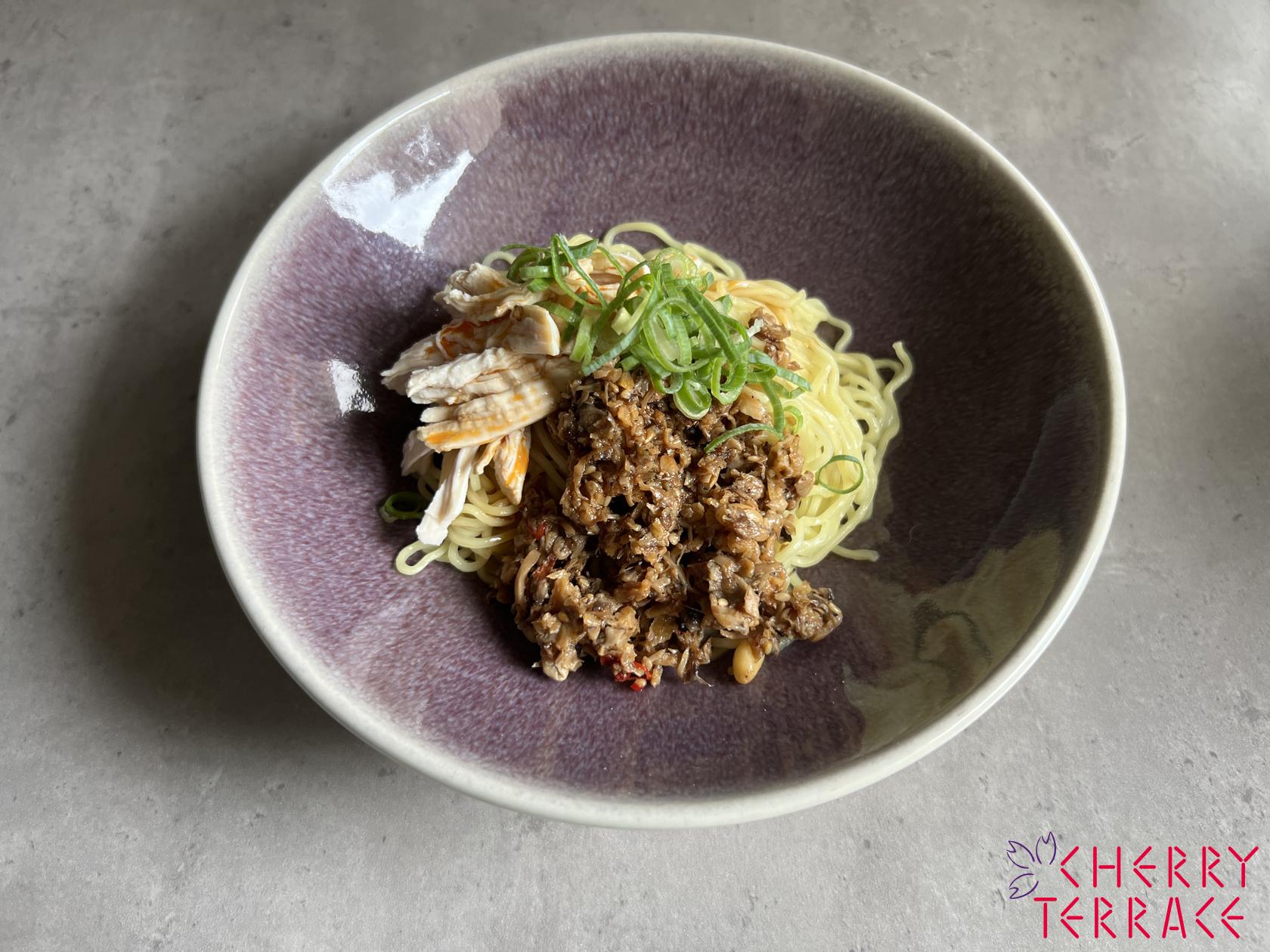 きのこのXO醤　和え麺