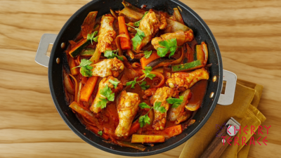 鶏肉のハリッサ煮込み