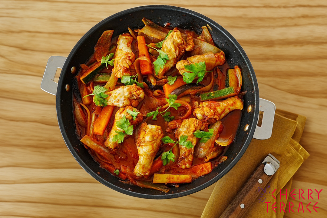 鶏肉のハリッサ煮込み