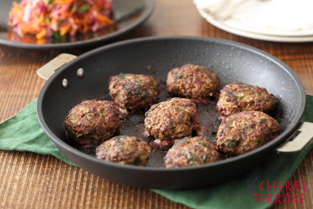 ラムのグリルハンバーグ