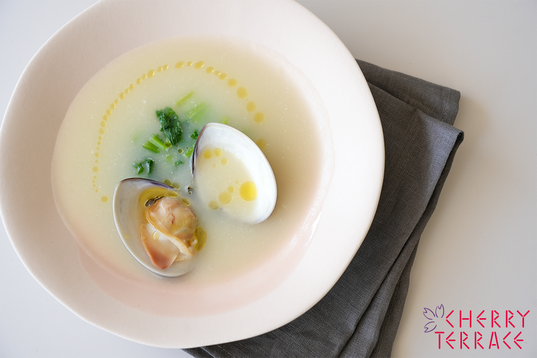 かぶとはまぐりのポタージュ